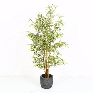 Bán Buôn 6ft Cao Sân Sau Cây Tre Hàng Rào Cây Nhựa Nhân Tạo Cây Tre Cho Trang Trí Nội Thất Với Planter - Product Image 6