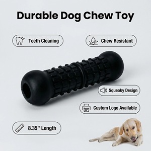 Juguetes chirriantes para perros de diseño personalizado para masticadores agresivos, juguetes resistentes para perros de razas medianas y grandes - Product Image 2