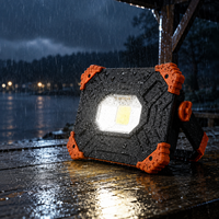 Lampe de travail LED COB magnétique rechargeable 2000LM avec batterie externe USB-C et support pivotant à crochet pour réparation automobile, garage et chantier