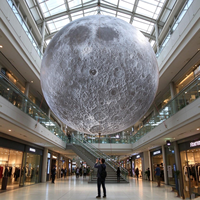Ballon lune gonflable durable, imperméable, résistant aux intempéries, au soleil et au vent, idéal pour les événements et expositions en extérieur