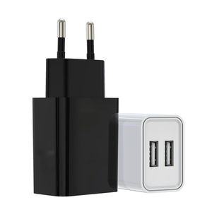 อะแดปเตอร์ชาร์จเร็วแบบสองพอร์ต USB สำหรับติดผนัง 5V 2A ปลั๊ก EU USA สำหรับโทรศัพท์ แท็บเล็ต กล้อง - Product Image 3