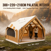 Nouvelle tente gonflable polygonale en PVC avec poutres pneumatiques pour la famille, camping extérieur 4 saisons, OEM