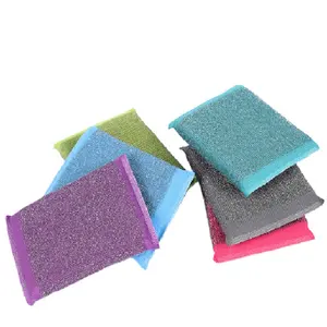 Esponjas de limpieza de cocina estropajo tela alambre de acero inoxidable estropajo en rollo esponja paño estropajo tela metálica
