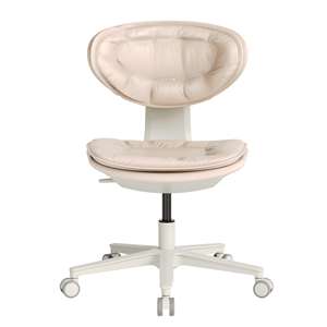 Commercio all'ingrosso salone di bellezza Spa sgabello viso sedia Beige Nano pelle regolabile clinica di bellezza girevole per Manicure sedia sgabello da ufficio - Product Image 2