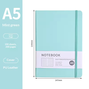 Cuaderno de Oficina con Espiral Metálica y Logotipo Personalizado, Cubierta Rígida de PU y Papel, Caja de Regalo, Correa Decorativa de Alta Calidad - Product Image 5