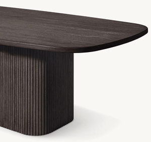 Table à manger haut de gamme en <span class=keywords><strong>bois</strong></span> massif américain, mobilier moderne multi-personnes pour salle à manger, usage domestique - Product Image 4