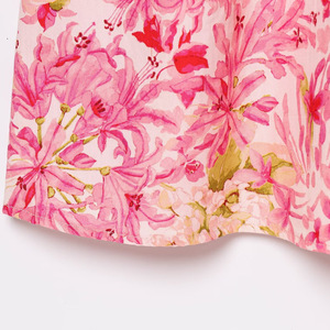 Gran oferta <span class=keywords><strong>Rosa</strong></span> correa de espagueti moda Casual transpirable tejido verano sin cuello Natural mujer patrón Floral Maxi Slip <span class=keywords><strong>vestido</strong></span> - Product Image 4