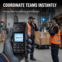 Radio Portabel GPS Nasional T350 Kirisun PoC LTE dengan Kartu SIM 4G, Wifi, dan Jangkauan 1000km, Walkie Talkie