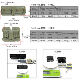 कस्टम लोगो पोम आउटडोर हेवी ड्यूटी मोल क्लिप सुरक्षा सामरिक बनियान समायोज्य रीसायकल प्लास्टिक साइड रिलीज सामरिक क्लिप - Product Image 2