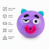 Jouet sensoriel anti-stress Smush & Stay Squishy à visage d'animal mignon, le plus vendu, pour enfants, jouets promotionnels