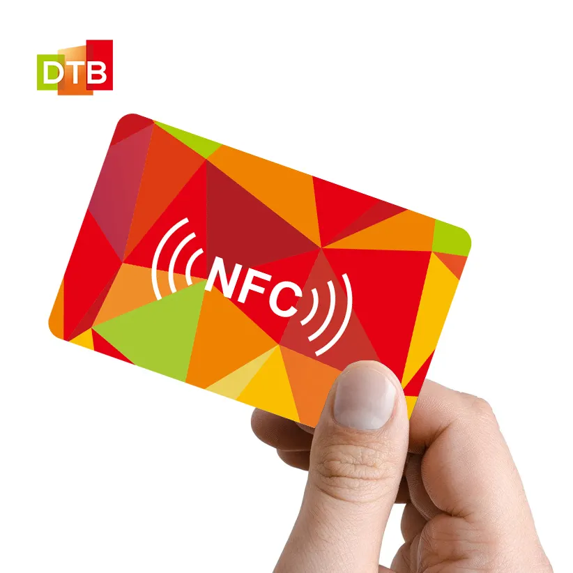 Kartu NFC Kontrol Akses Tanpa Kontak Cetak Kustom, Kartu F08 MIFARE 1K NTAG215, PVC, 13.56MHz, Kartu Rfid Pintar