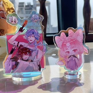 ขาตั้งอะคริลิคใสพิมพ์ลายการ์ตูนอนิเมะน่ารักแบบสองด้าน สีรุ้งโฮโลแกรม สำหรับโปรโมชั่น - Product Image 2