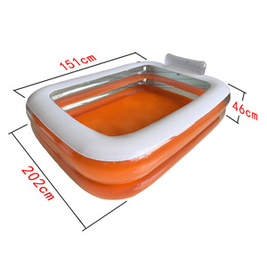 Trong suốt PVC vuông Hồ bơi bơm hơi cho người lớn trẻ em trong nhà mùa hè nước bên đồ chơi cho bé giật gân nhà mùa hè nước chơi - Product Image 6