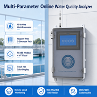 Analyseur de qualité de l'eau en ligne multi-paramètres, capteur de chlore résiduel avec contrôleur pH TDS Conductivité DO RS485 Modbus