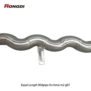 ท่อไอเสียกลางขนาด 2.75 นิ้ว ความยาวเท่ากัน สำหรับ BMW M2 G87 ปี 2021-2024 เครื่องยนต์ 3.0T S58B30A ผลิตจากสแตนเลส 304 - Product Image 6