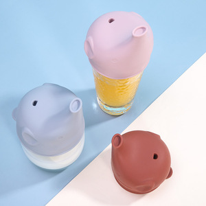 ฝาปิดแก้วกันหกสำหรับเด็กคีน ซิลิโคนรูปทรงน้ำเต้าขนาดใหญ่ สำหรับเด็กอายุ 1-2 ปี - Product Image 3