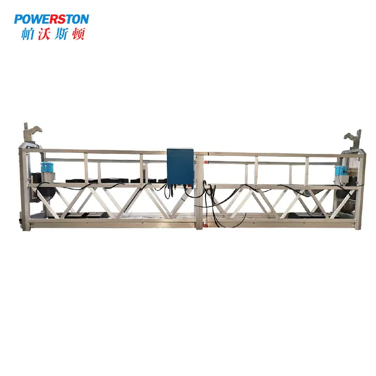 Powerston ZLP800 M OEM 2*7.5 KW 1.8 M 100อาคารสูงที่ถูกระงับการทำงานแพลตฟอร์มแท่นยกที่มีใบรับรอง CE