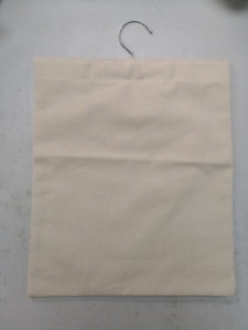 Organisateur de rangement suspendu pour sacs et pinces à linge en toile, avec crochet métallique résistant à la rouille, pour séchoir à linge - Product Image 3
