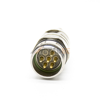 Connecteur de servomoteur carré M23 6 7 9 12 17 broches mâle/femelle, connecteur circulaire femelle/mâle pour signal, panneau d'alimentation 6 broches