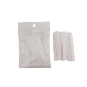 Vente en gros 20 pièces/sac 70*8mm bricolage sain reconstruire des coussinets en maille cinq couches style sergé bandes de coton biologique sans javel naturel - Product Image 2