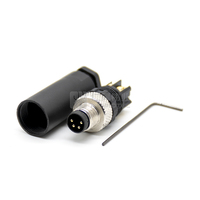 Connecteur de câble électrique étanche IP67 à 2, 3, 4, 5, 6, 8, 12 broches M5, M8, M12, M16, M23, M8, M12, câble connecteur 4 broches