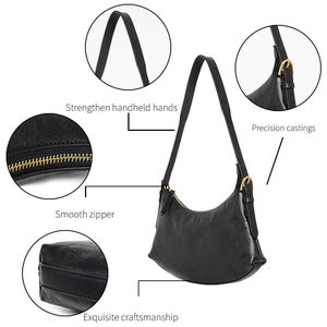 Sac à bandoulière unisexe en cuir véritable patiné, design personnalisé, grande capacité, hiver automne - Product Image 2