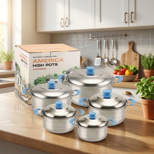 Ensemble de cuisine universel non revêtu de style occidental avec 10 pièces pour cuisinière à charbon et cuisinière électrique, idéal pour la cuisson quotidienne - Product Image 3