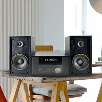 Système de haut-parleurs stéréo avec lecteur CD DVD, radio FM, Bluetooth et USB pour usage domestique