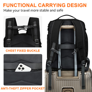 Рюкзак для путешествий для женщин и мужчин, вместительный рюкзак для ноутбука, с множеством карманов, школьный рюкзак, водонепроницаемый - Product Image 6