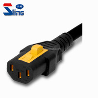 Vente d'usine IEC320 standard v-lock C14 à C13 câble d'alimentation v-verrouillage C14 à C13 prise de cordon d'alimentation pour UPS ou PDU 10A 250V ~