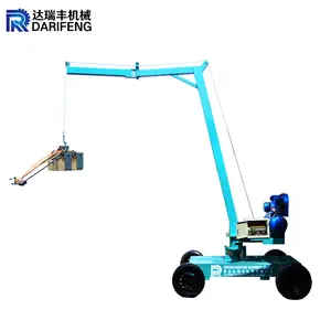 DF-800 small manual Concrete hollow block solid brick cuber palletizer packing stacker machine price