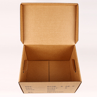 Grandes boîtes de rangement en papier kraft de taille personnalisée Boîte en carton pour documents de banquier Boîte en carton ondulé avec couvercle