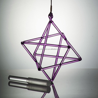 Pure Soul personnalisée son transparent de guérison Merkaba couleur claire cristal de Quartz Merkaba Chakra méditation Yoga