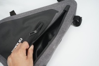 Pochette de rangement triangulaire pour cadre de vélo, avec logo personnalisé, coque rigide, imperméable et réfléchissante, pour VTT et vélos de route