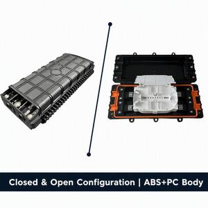 Boîtier <span class=keywords><strong>de</strong></span> raccordement optique en ligne 48 fibres, 4*16mm ports, joint mécanique horizontal, étanchéité IP68 ABS+PC - Product Image 5