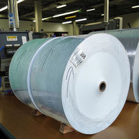Papier autocollant brillant en rouleau jumbo, papier adhésif thermofusible, papier autocollant en vinyle sensible à la pression, imprimable pour imprimante jet d'encre
