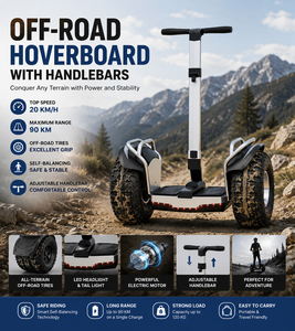 <span class=keywords><strong>Hoverboard</strong></span> tout-terrain personnalisé avec <span class=keywords><strong>guidon</strong></span>, scooter électrique à deux roues auto-équilibrant, vitesse maximale 20 km/h, autonomie maximale 90 km - Product Image 1