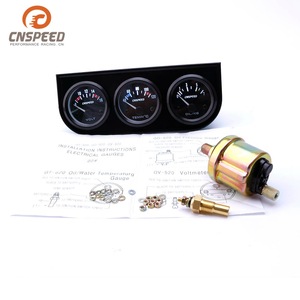 CNSPEED เกจวัดอเนกประสงค์ 3-in-1 วัดแรงดันไฟฟ้า อุณหภูมิ และแรงดันน้ำมัน สำหรับดัดแปลงรถยนต์ แผงหน้าปัดสำหรับรถแข่ง - Product Image 5