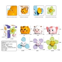 2023 nouveau Design bébé Fidget tourner autour de l'activité jouet Silicone ventouse Spinner en plastique Durable