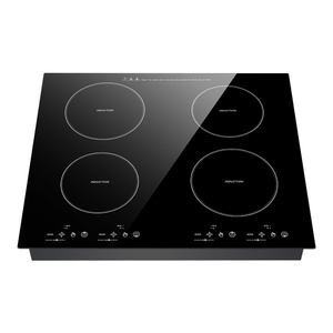 Table de cuisinière électrique à induction, 1 pièce, bobine en cuivre, avec interrupteurs de puissance, têtes de pot intégrées, synchronisation de 4 brûleurs - Product Image 1
