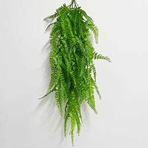 Vides colgantes duraderas montadas en la pared, helechos verdes simulados para decoración de techo y escaparate, planta tipo césped artificial - Product Image 6