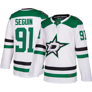 Maillot de hockey Dallas Stars pour homme, vert et noir, col en V, séchage rapide, uniforme personnalisé, tenue de jeu - Product Image 2