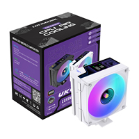 Enfriador de CPU RGB LOVINGCOOL en Oferta, Pantalla de Velocidad y Temperatura, 6 Tubos de Calor, 3/4 Pines, Cobre, Am4/5 LGA1200, Radiador de Refrigeración por Aire para Gamers