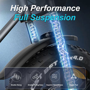 Bicicleta Eléctrica, Almacén en la UE, 1 Asiento, Jansno X50 Fatbike, 20*4 Pulgadas, Bicicleta Eléctrica de Montaña, Bicicleta Todoterreno, Bicicleta Eléctrica - Product Image 6