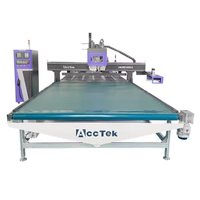 Machine de découpe CNC à 3 axes ATC pour le travail du bois, la découpe de designs de meubles 3D, la sculpture sur acrylique et mousse, avec système de chargement automatique