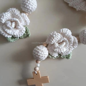 Nuevo <span class=keywords><strong>Rosario</strong></span> <span class=keywords><strong>de</strong></span> Ganchillo Amigurumi Hecho a Mano Personalizado con la <span class=keywords><strong>Virgen</strong></span> María, Regalo <span class=keywords><strong>de</strong></span> Navidad para Adulto Adorno - Product Image 2
