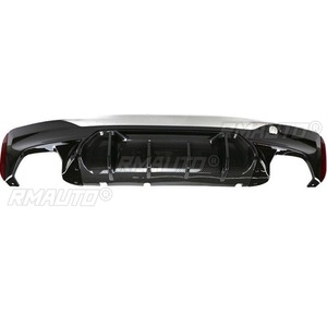 Diffuseur de pare-chocs arrière noir brillant pour BMW Série 5 G30 G38 2018+ - Accessoire de modification automobile - Product Image 4