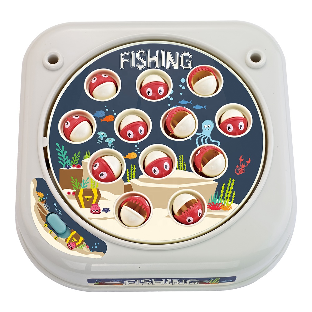 Электрическая вращающаяся пластиковая музыкальная детская Интерактивная настольная игра набор рыболовные игрушки для детей