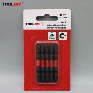 5 יחידות TOOLJOY ביטים דו-צדדיים עם פיתול, ביט אימפקט סִגְנוֹן עיצוב עמיד בפני זעזועים בעוצמה גבוהה לכלי עבודה חשמליים - Product Image 1