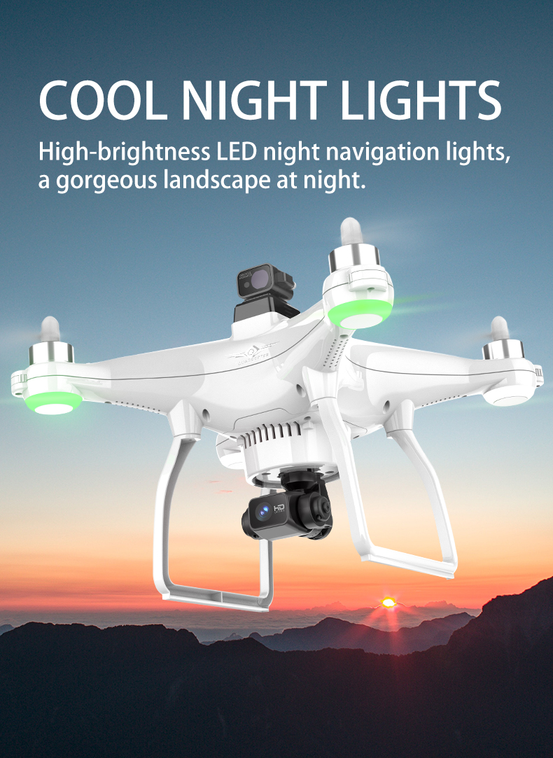 KFPLAN KF103 Drone, COOL NIGHT LIGHTS High-brightness LED night navigation lights, a